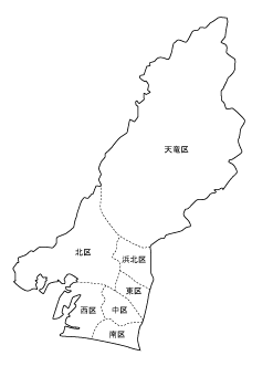 浜松市全域の地図